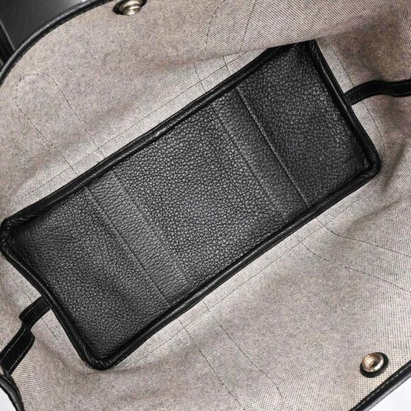 HERMES Black Leather Tote Bag - Picture 11 of 13